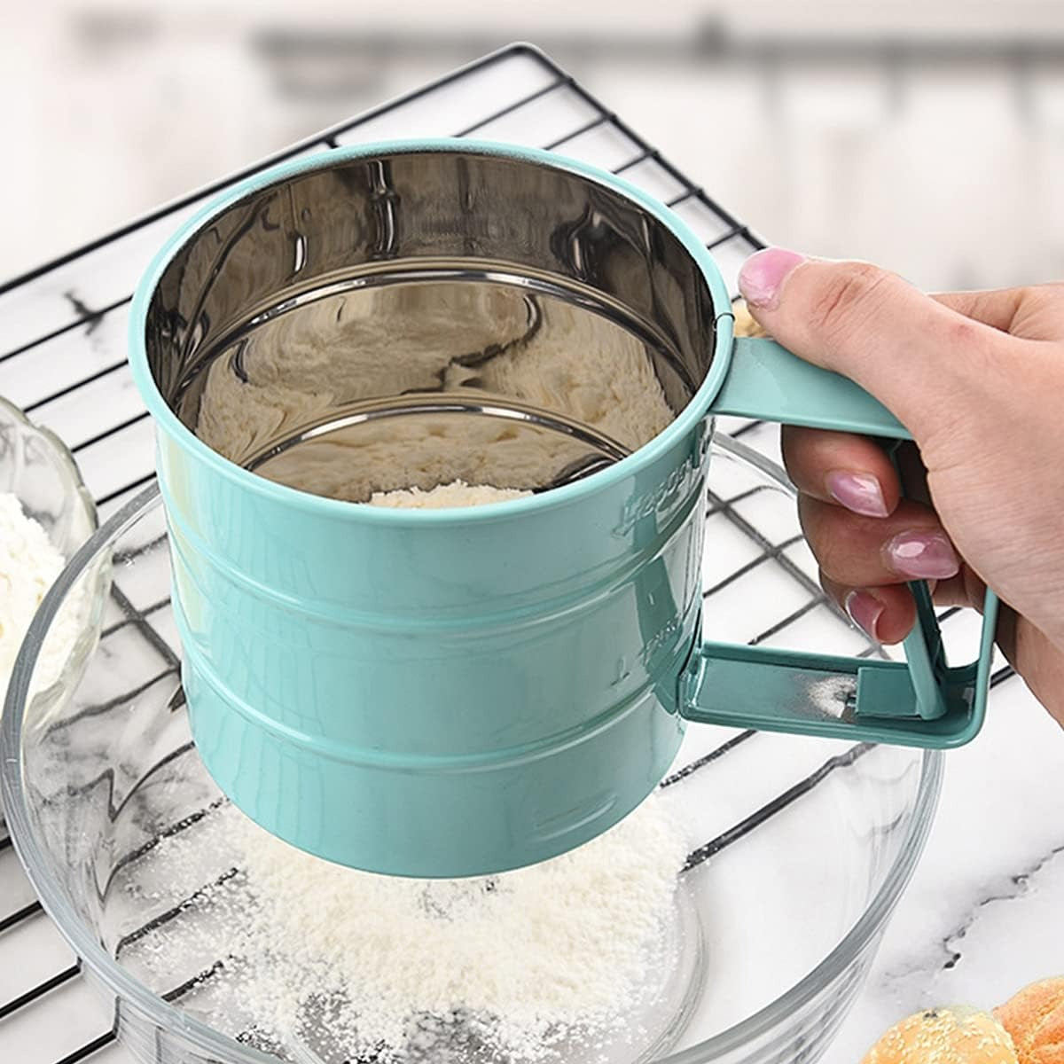 Home Collection Stainless Steel Flour Sifter Cup
