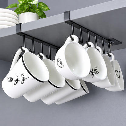 Home Collection Pack of 2 Under Shelf Mug Holder Rack