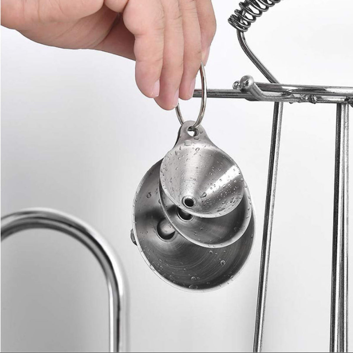 Home Collection Stainless Steel Funnel Set of 3