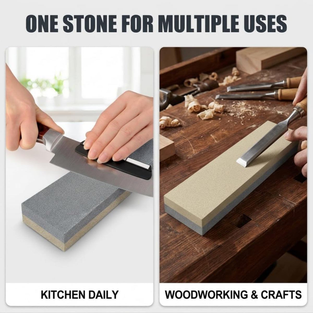 Home Collection Knife Sharpening Stone Dual Sided 240/360
