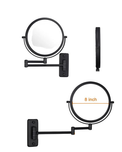 Home Collection Wall Mounted Makeup Mirror 8"