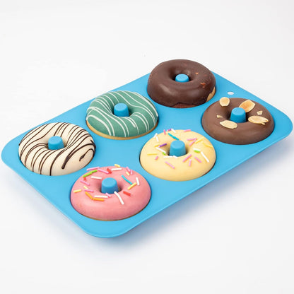 Home Collection 2-Pack 6-Cavity Silicone Donut Mold