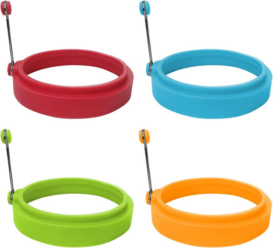 Home Collection 4-Pack 4-Inch Silicone Egg Frying Rings