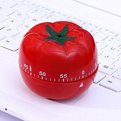 Home Collection Tomato Kitchen Timer 60-Minute Mechanical Timer