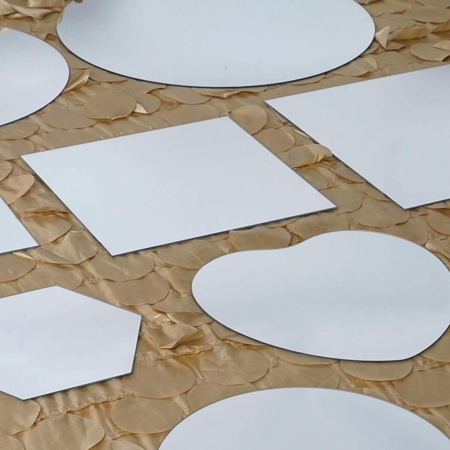 Home Collection 6Pcs Round Glass Mirrors 10"