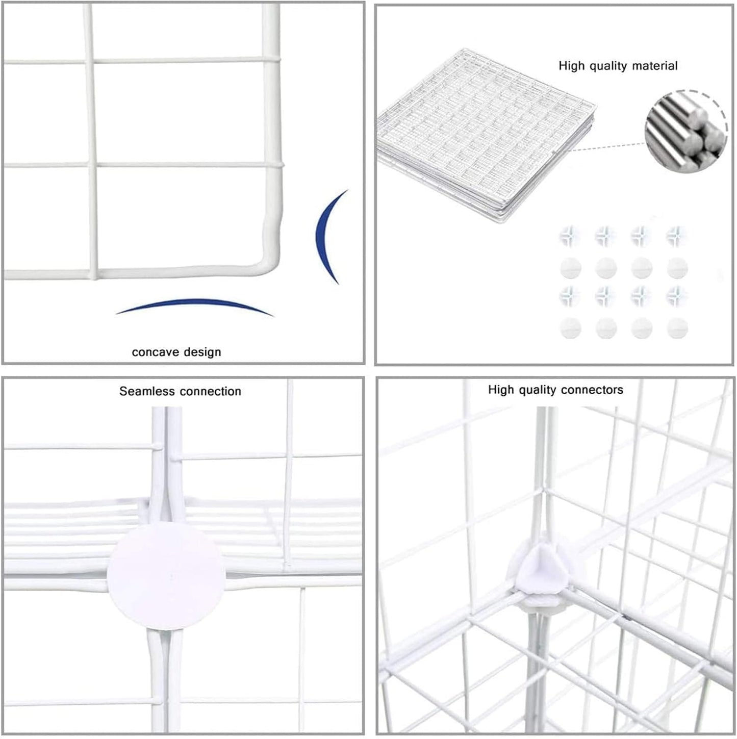 Home Collection 2-Cube Wire Storage Organizer Shelf