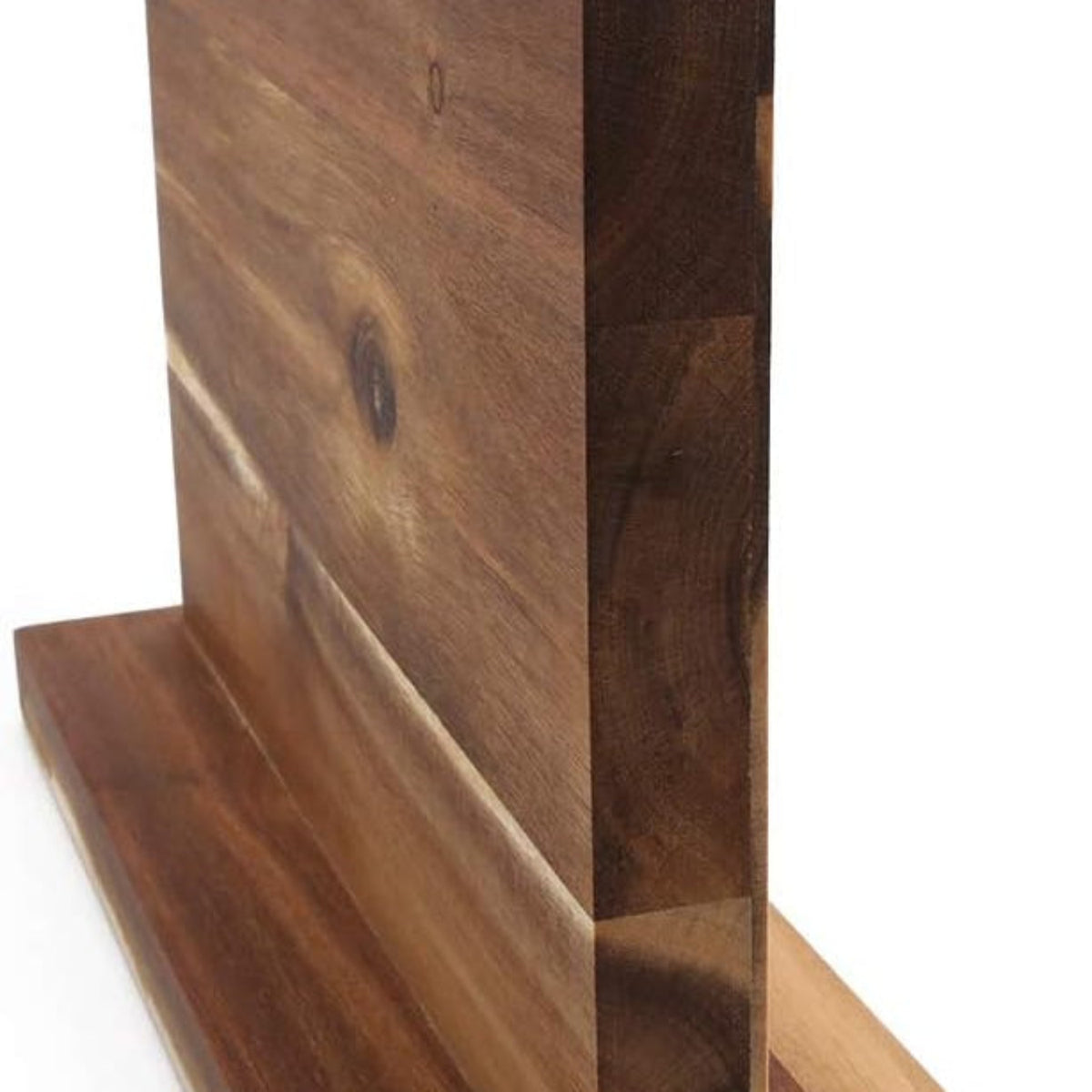 Home Collection Large Magnetic Knife Holder Acacia Wood 12 x 10 Inches