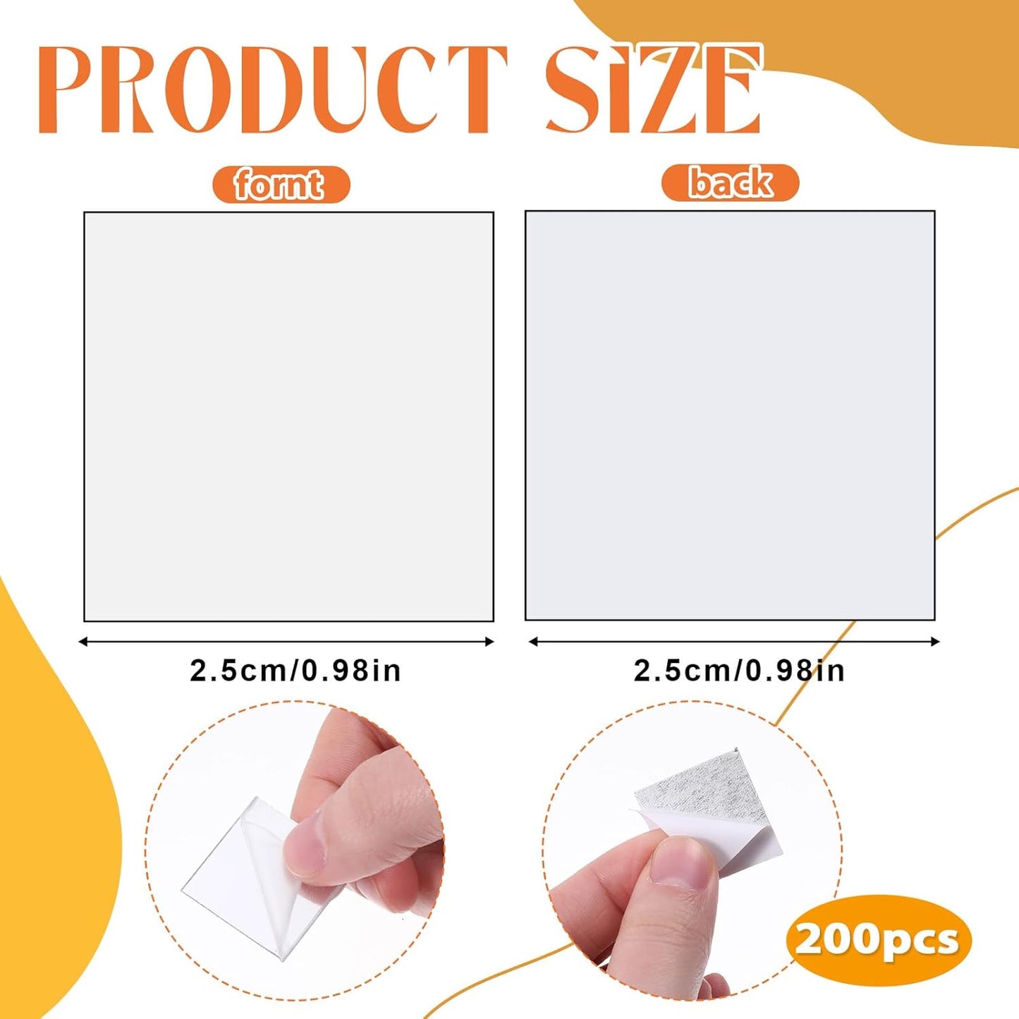 Home Collection 200 Pcs 1-Inch Mini Square Mirror Tiles