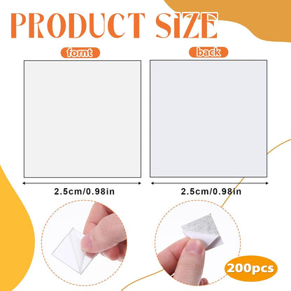 Home Collection 200 Pcs 1-Inch Mini Square Mirror Tiles
