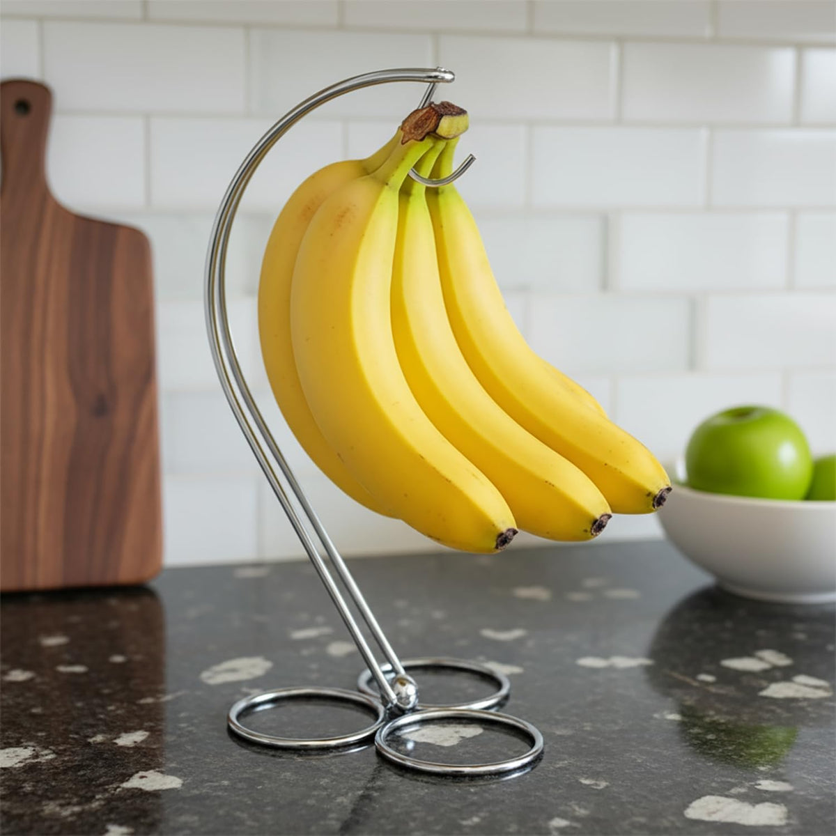 Home Collection Countertop Silver Chrome Banana Holder Stand