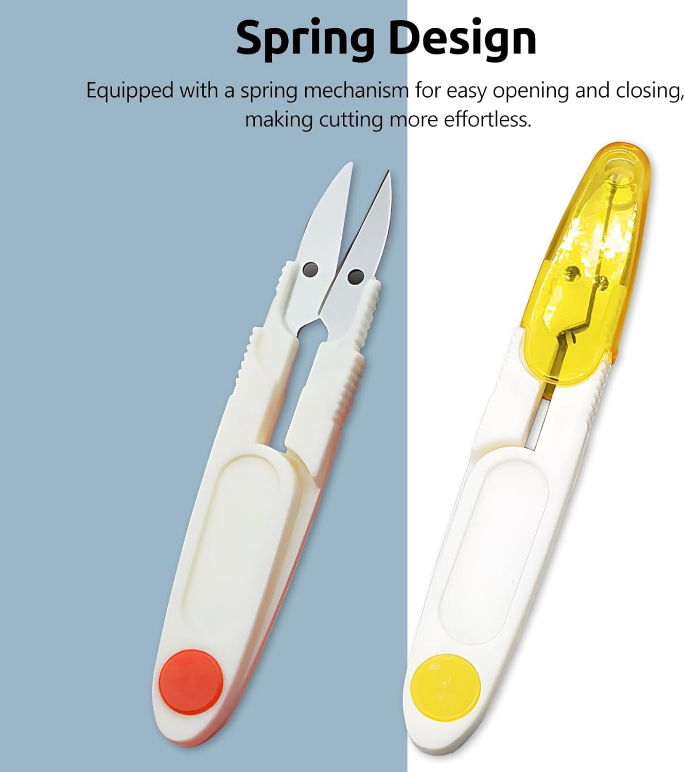 Home Collection 4Pcs U-Shaped Portable Craft Scissors 4"