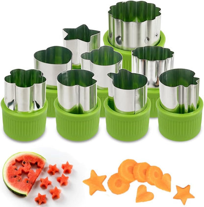 Home Collection Pack of 9 Fruit and Vegetable Cutter Set