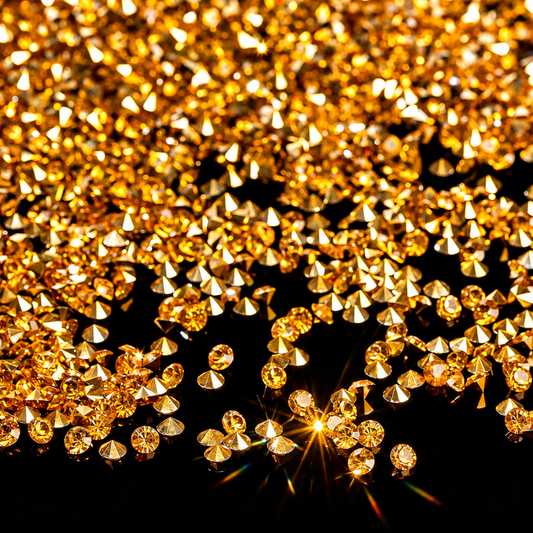Home collection 28000PCS 3mm Gold Acrylic Diamonds