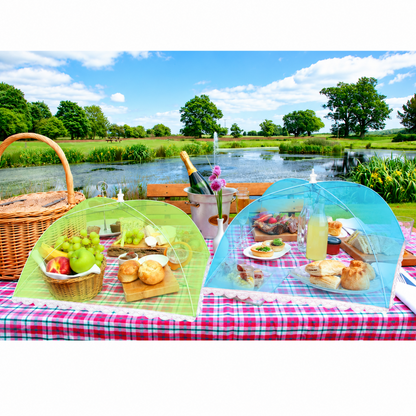Home Collection Reusable Collapsible Mesh Food Cover Tent for Outdoor Dining