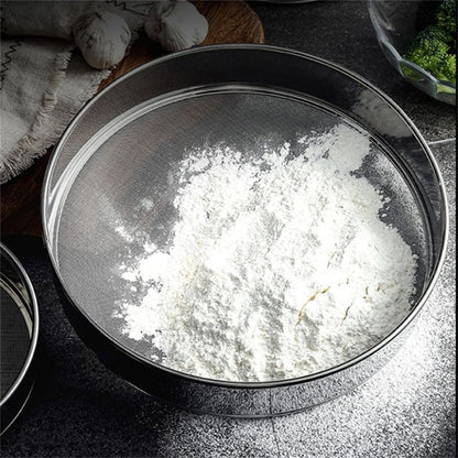 Home Collection 3-Pack Round Flour Sifter Set