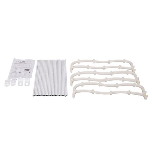 12-Layer Wall-Mounted Shoe Rack – White