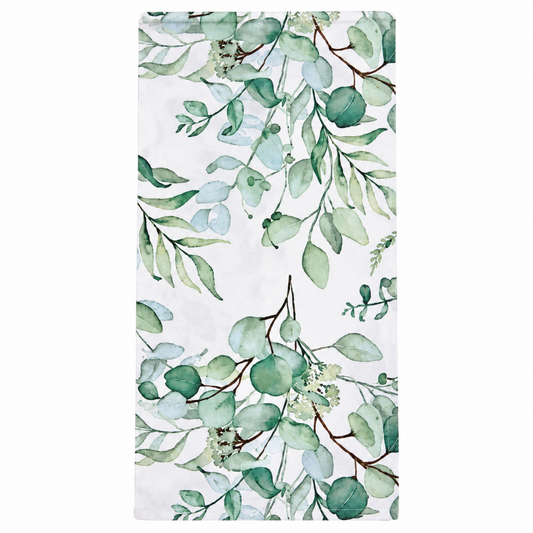 Home Collection 20-Pack White & Green Eucalyptus Leaves 2-Ply Paper Dinner Napkins