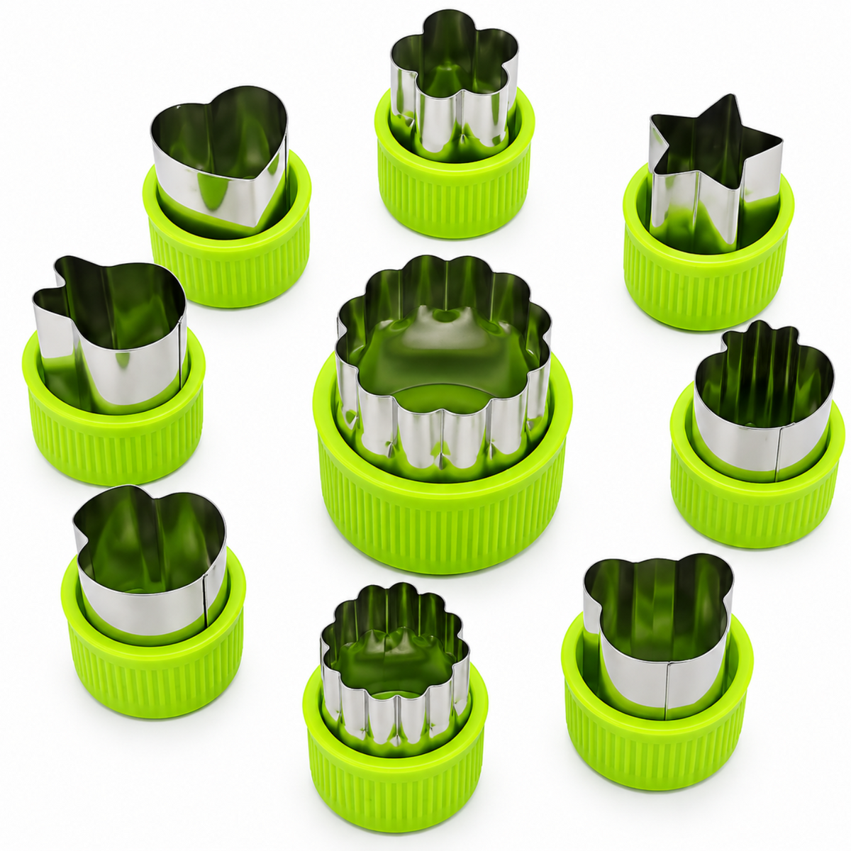 Home Collection Pack of 9 Fruit and Vegetable Cutter Set