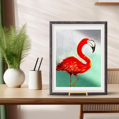 Home Collection Metal Tabletop Plate Holder Easel Stand for Frames Books and Plaques