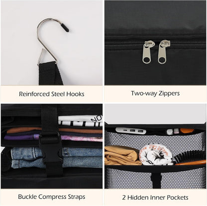 Home Collection 3-Shelf Hanging Closet Storage Bag