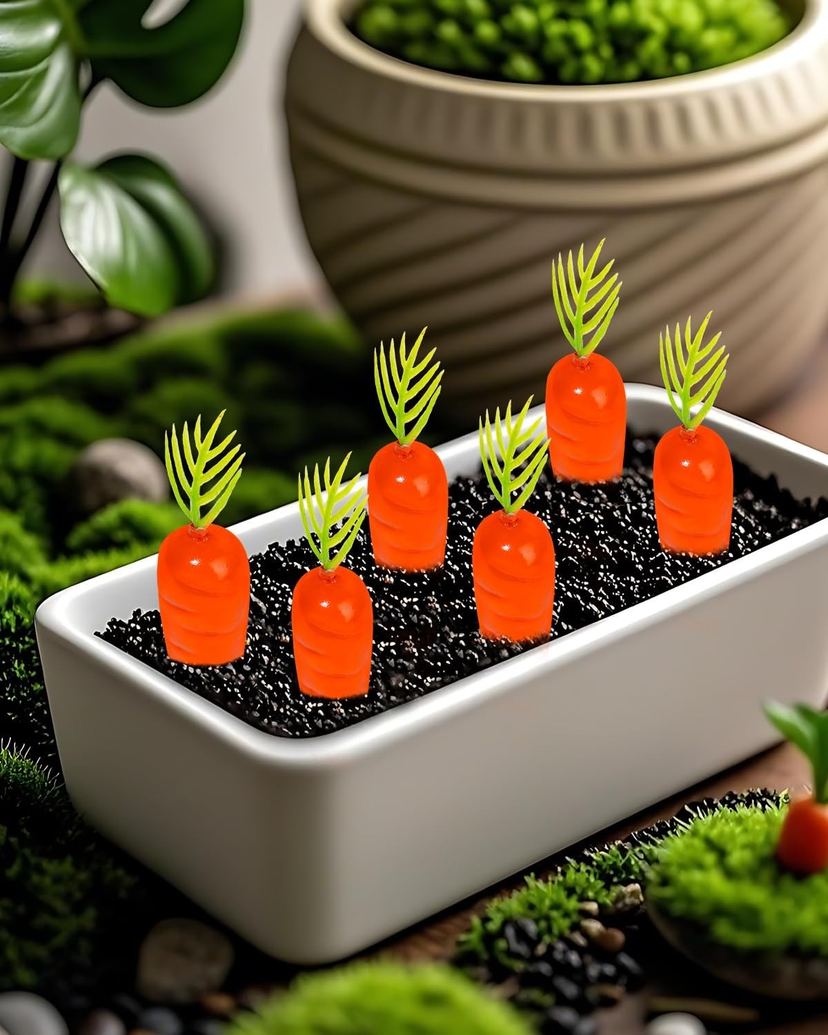 Home Collection 50Pcs Mini Artificial Carrots