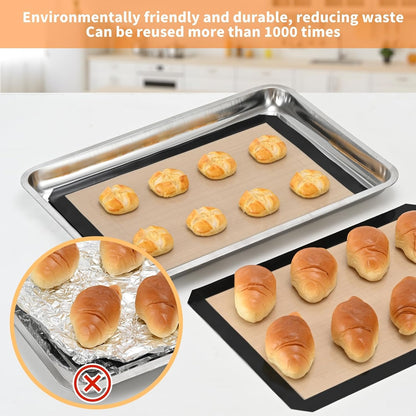 Home Collection  2-Pack Silicone Baking Mats