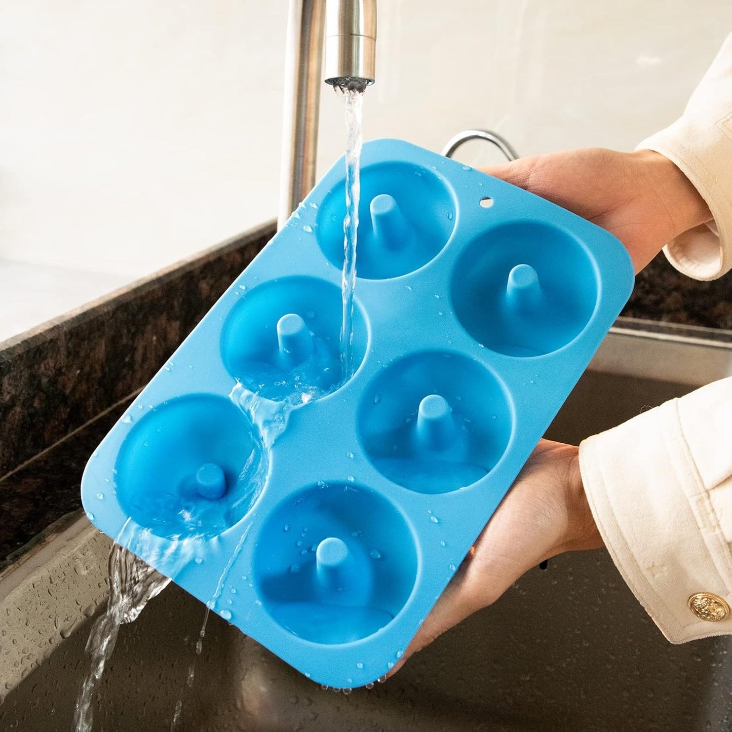 Home Collection 2-Pack 6-Cavity Silicone Donut Mold
