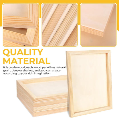 Home Collection 5Pcs Unfinished Wood Panel Boards