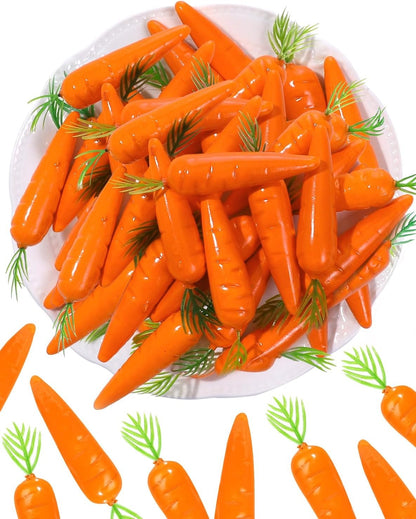 Home Collection 50Pcs Mini Artificial Carrots