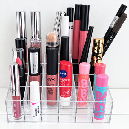 Home Collection 24 Slot Acrylic Lipstick Holder Makeup Organizer