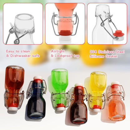 Home Collection 20-Pack 2 OZ Mini Swing Top Glass Bottles