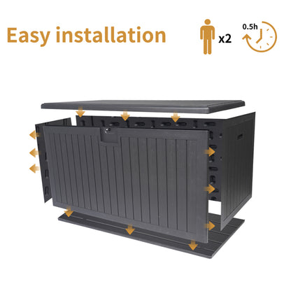 260-Gallon Waterproof Resin Deck Box