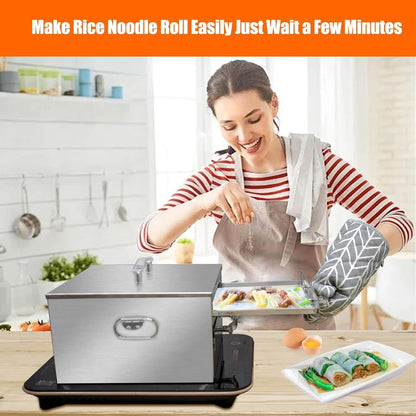 Home Collection 2-Layer Stainless Steel Rice Roll Steamer
