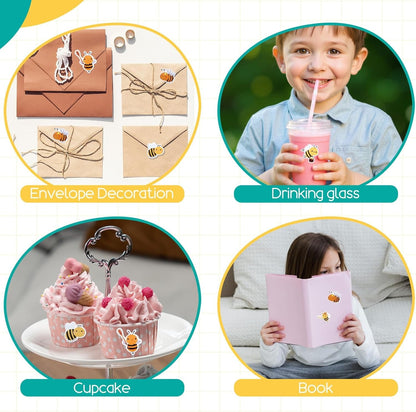 Home Collection 1000Pcs Cute Bumble Bee Stickers