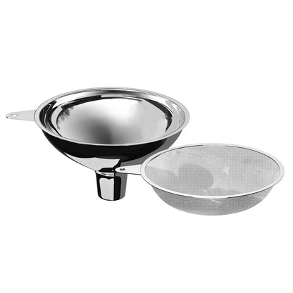 Home Collection Stainless Steel Bottle Filling Funnel for Oil Juice Coffee and Food