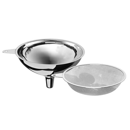 Home Collection Stainless Steel Bottle Filling Funnel for Oil Juice Coffee and Food