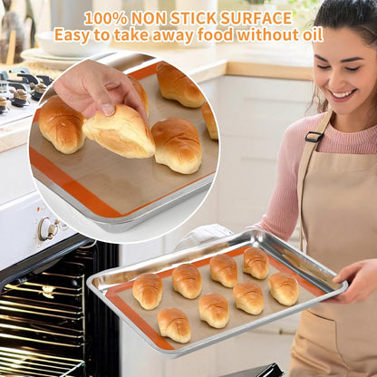Home Collection  2-Pack Silicone Baking Mats