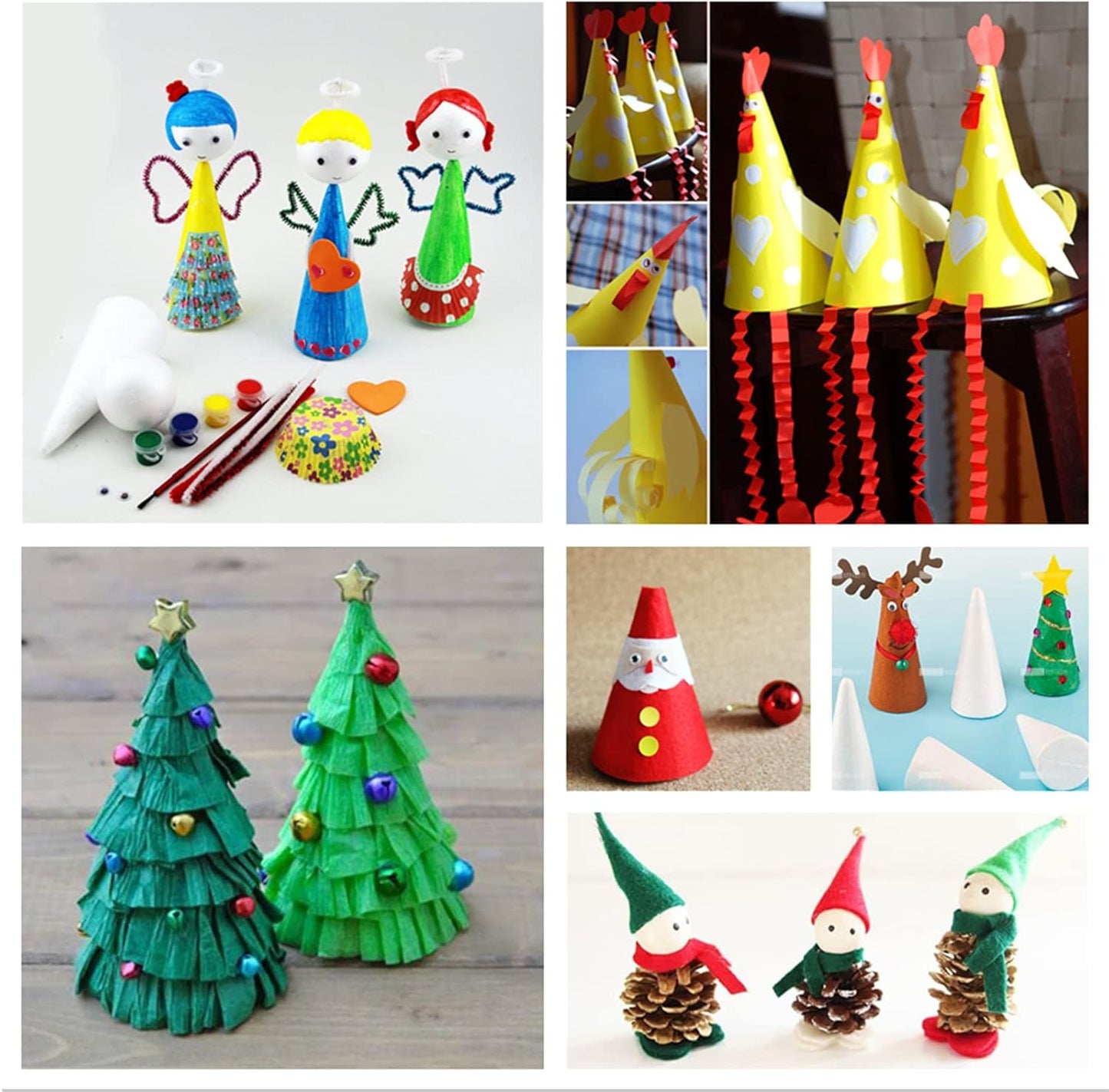 Home Collection 16 Pack Foam Tree Cones