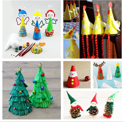 Home Collection 16 Pack Foam Tree Cones
