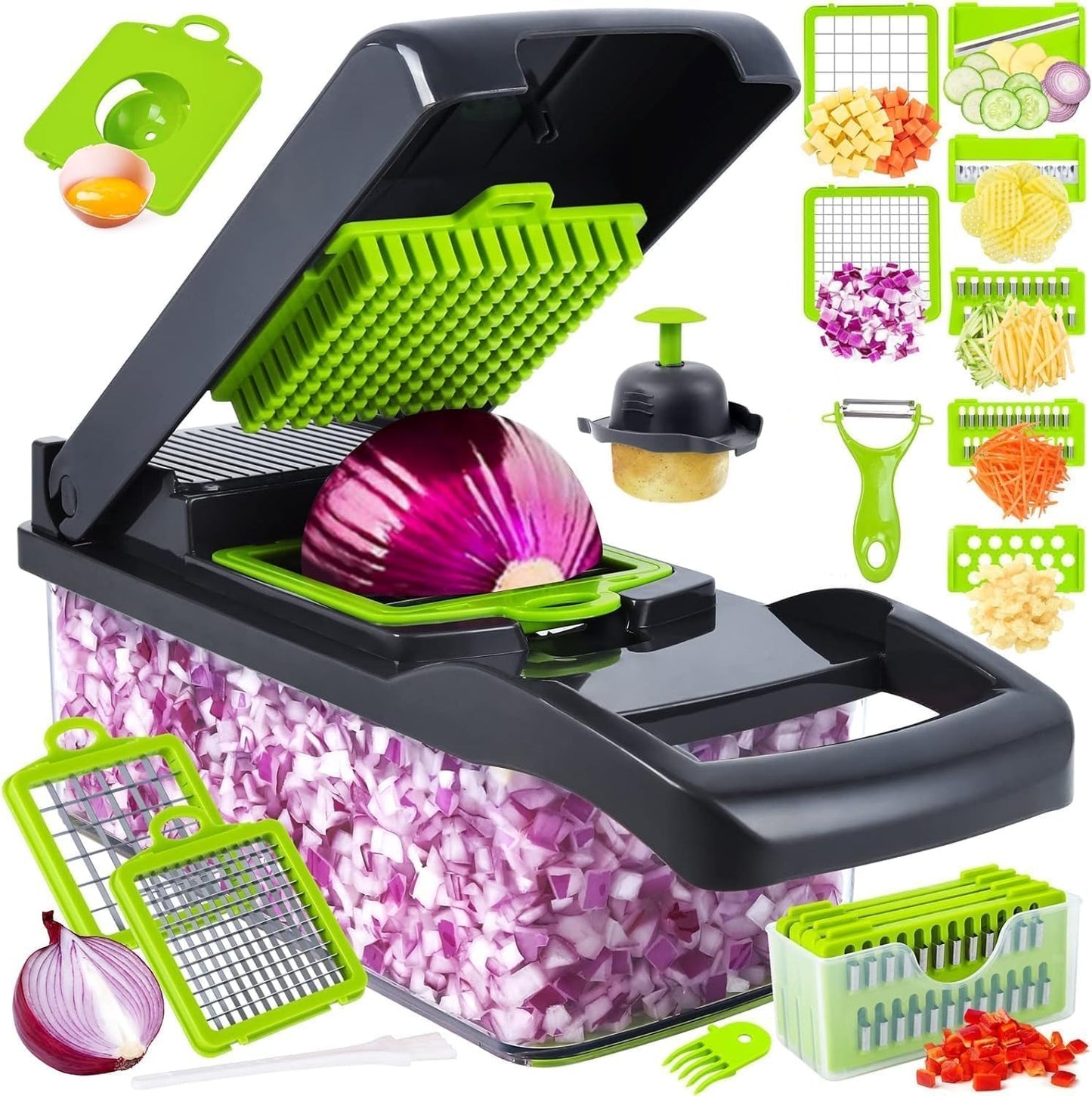 Home Collection 14-in-1 Vegetable Chopper with Container