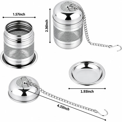 Home Collection 2Pcs Stainless Steel Tea Infuser Strainers