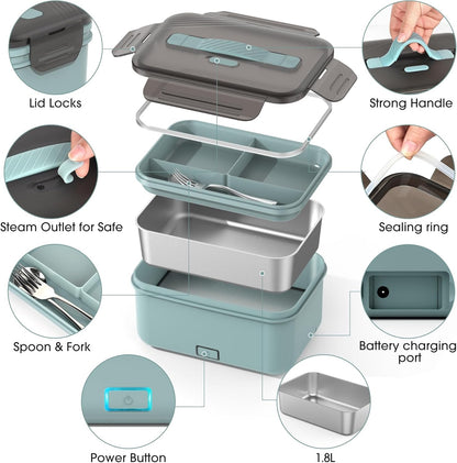 Home Collection 70W Cordless Electric Lunch Box 1.8L