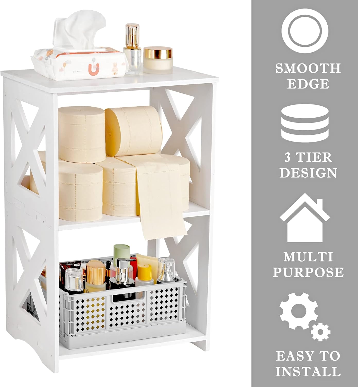 Home Collection 2-Piece 3-Tier End Table Set