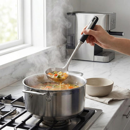Home Collection Heat-Resistant Stainless Steel Cooking Utensil Set