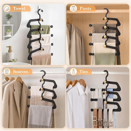 Home Collection Pack of 20 Non-Slip Pants Hangers