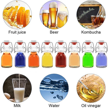 Home Collection 20-Pack 2 OZ Mini Swing Top Glass Bottles