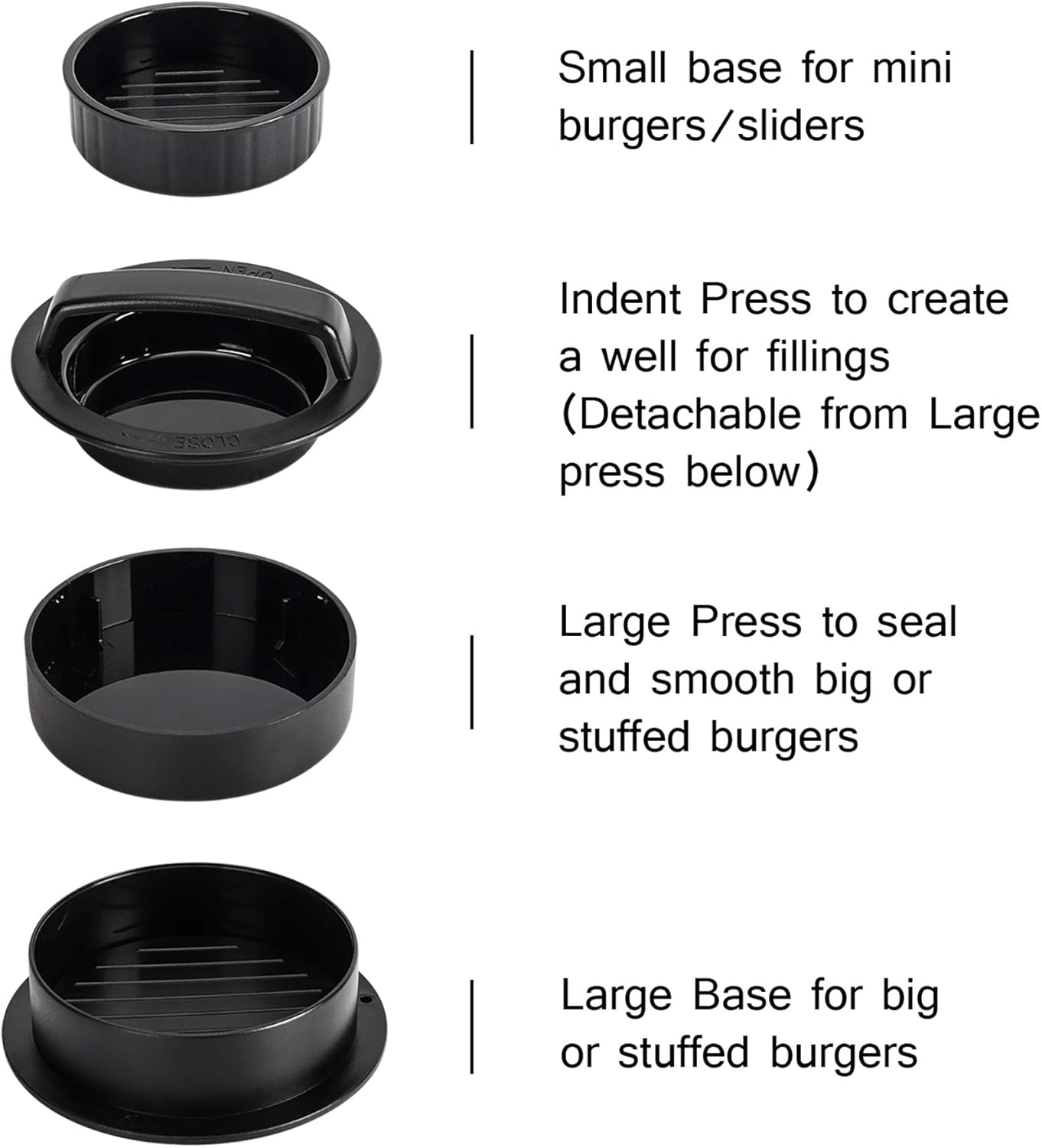 Home Collection 3-in-1 Stuffed Hamburger Press