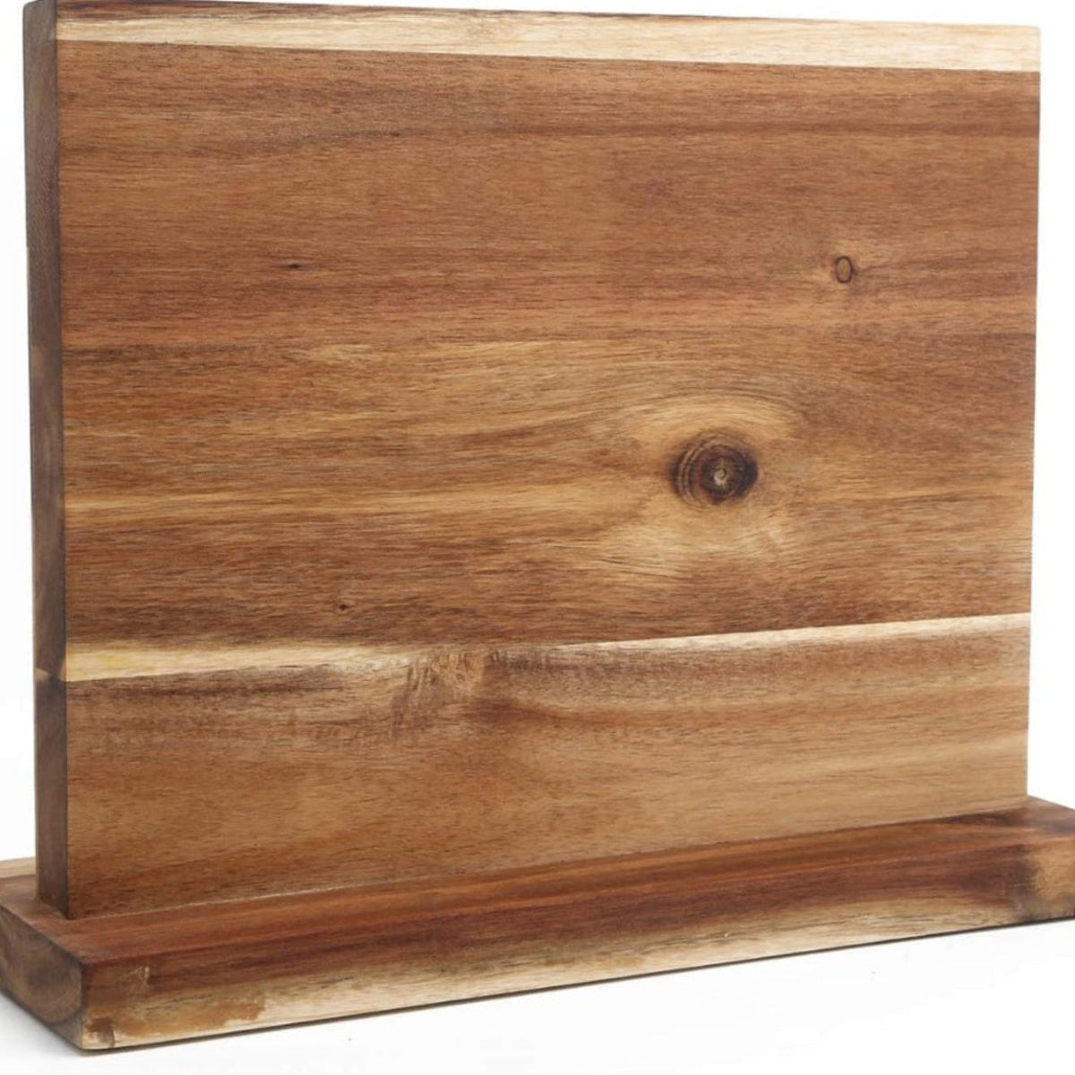 Home Collection Large Magnetic Knife Holder Acacia Wood 12 x 10 Inches