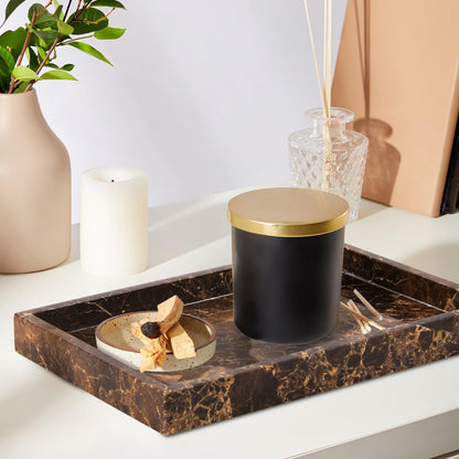 Home Collection Marble Bathroom Vanity Tray