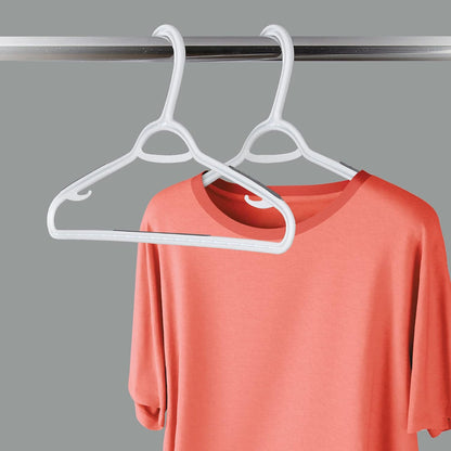 Home Collection 50 Pack Plastic Clothes Hangers with Non-Slip Pads